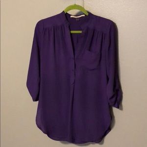 41 Hawthorn Royal Purple Popover Henley Shirt M